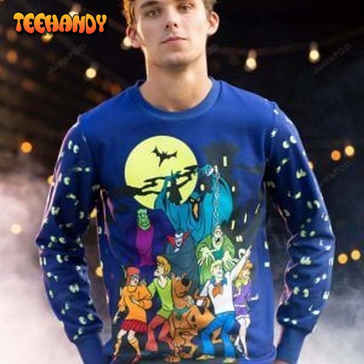 Scooby Doo Glow In The Dark Ugly Christmas Sweater