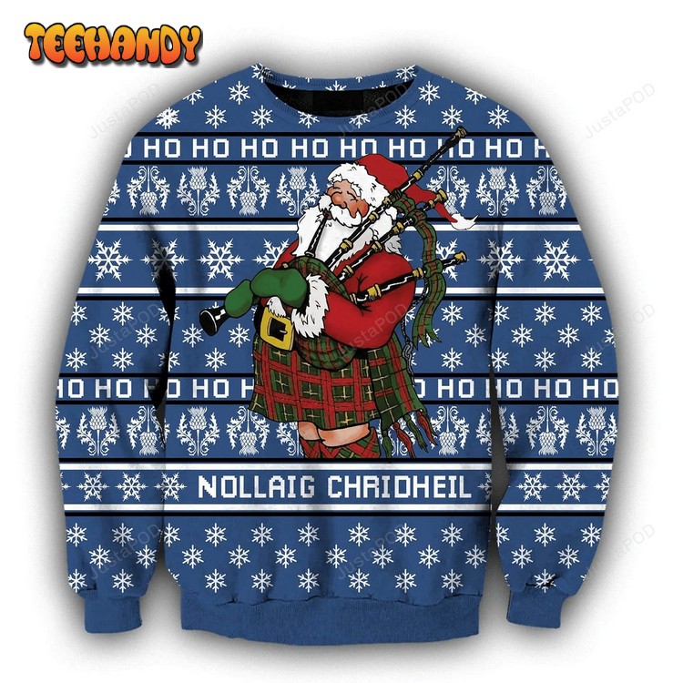 Scottish Santa Xmas Ugly Christmas Sweater, All Over Print Sweatshirt