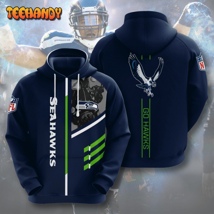 Seattle Seahawks American Football 3D Printed Hoodie