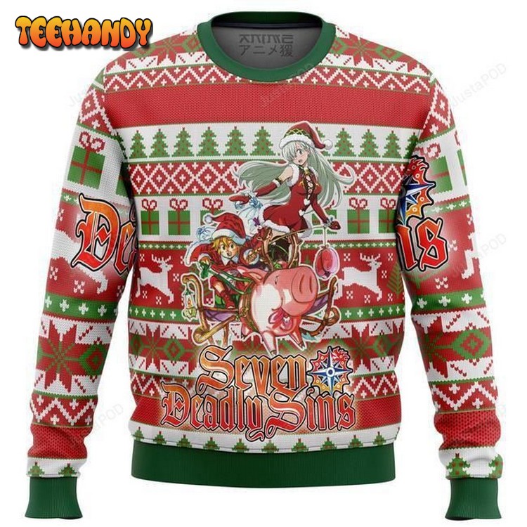 Seven Deadly Sins Alt Ugly Christmas Sweater, All Over Print Sweatshirt