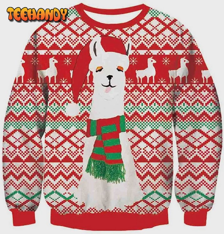 Sheep Ugly Christmas Sweater, All Over Print Sweatshirt, Ugly Sweater