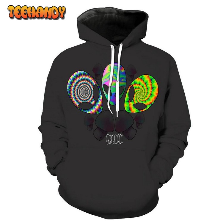 Shroom Aliens 3D Hoodie For Men Women Hoodie