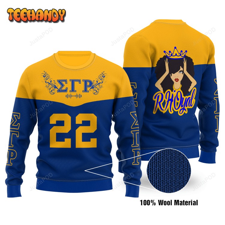 Sigma Gamma Rho Limited Edition Wool Ugly Christmas Sweater