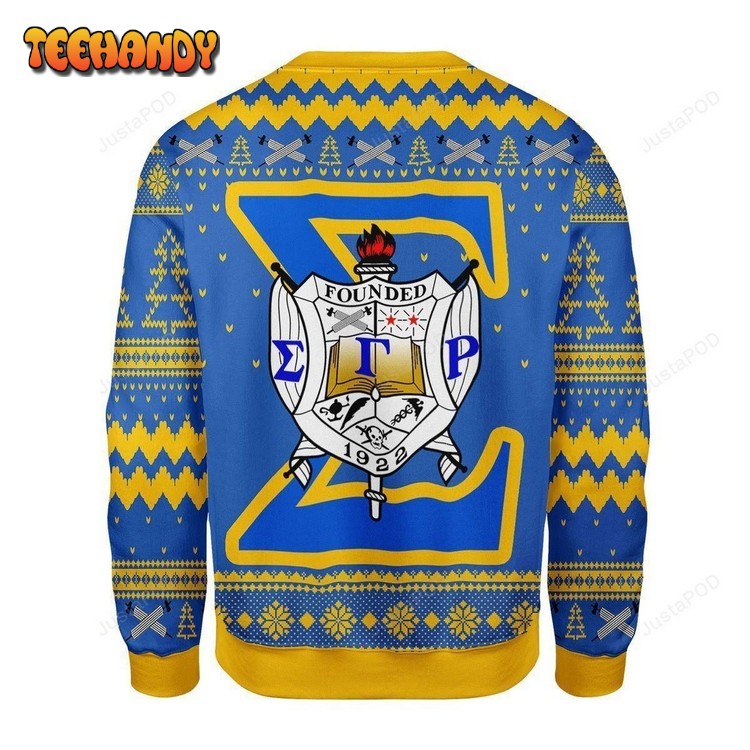 Sigma Gamma Rho Ugly Christmas Sweater, All Over Print Sweatshirt