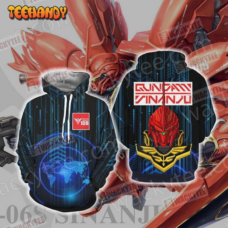 Sinanju Gundam Unisex 3D Hoodie All Over Print Hoodie