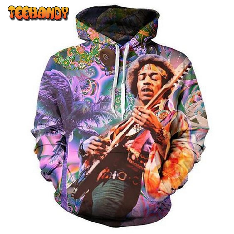 Singer Playing Guitar Pullover And Zippered Hoodies