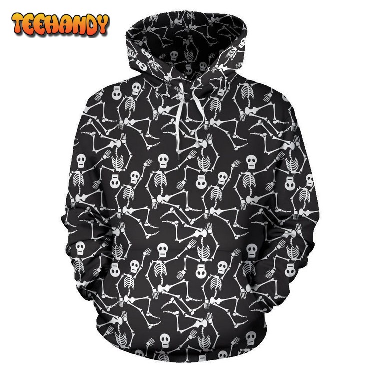 Skeleton Themed Print Pullover 3D Hoodie For Men Women