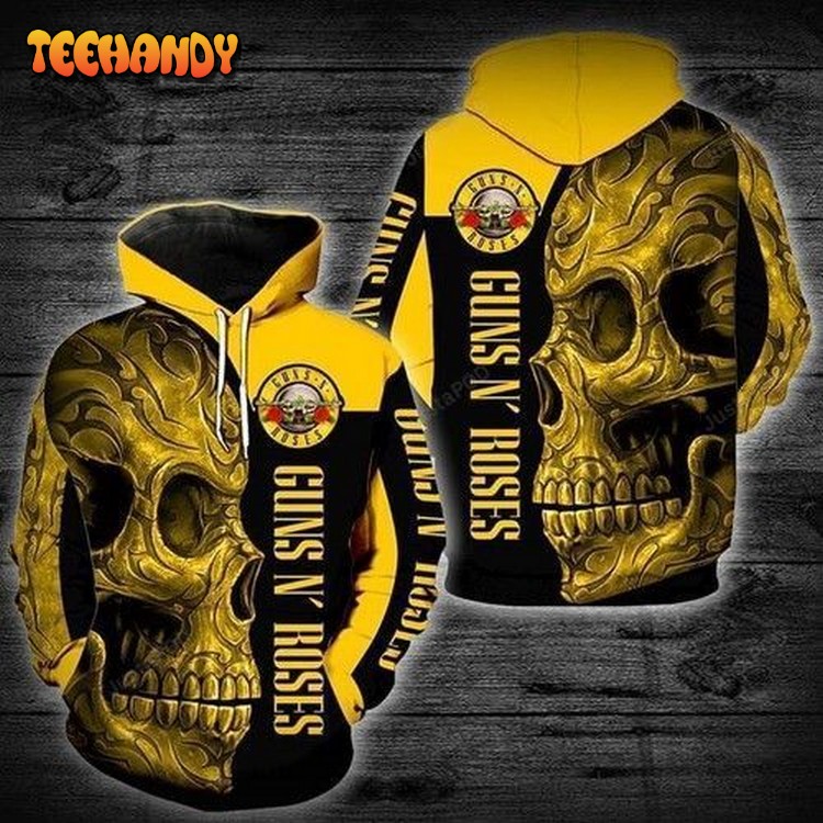 Skull Guns N Roses Pullover And Zippered Hoodies