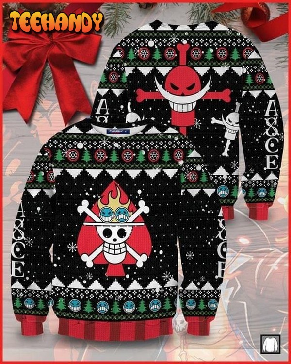 Skull Pirate Ugly Christmas Sweater, All Over Print Sweatshirt