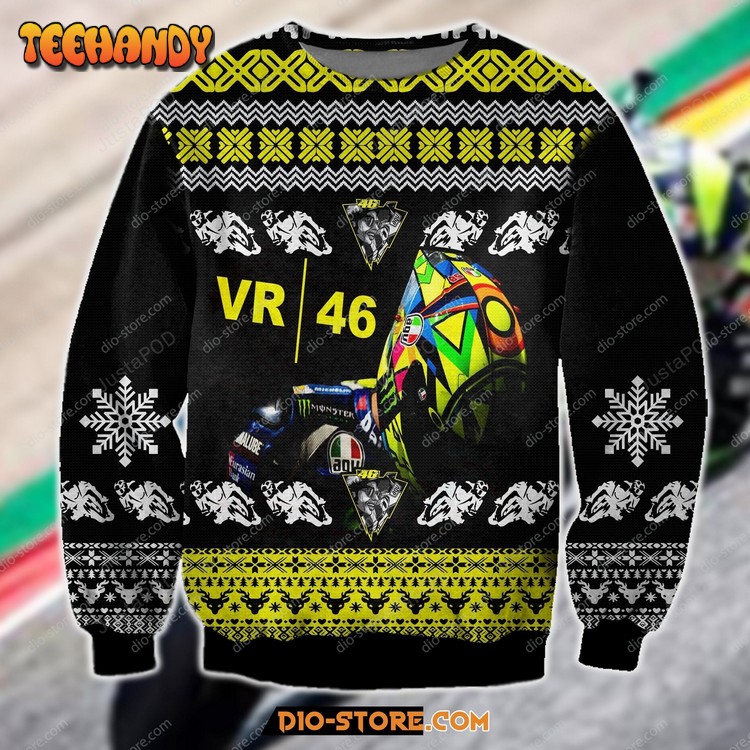 Sky Racing VR46 Ugly Christmas Sweater, All Over Print Sweatshirt