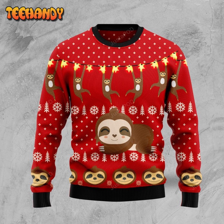 Sloth Lover Ugly Christmas Sweater, Ugly Sweater, Christmas Sweaters