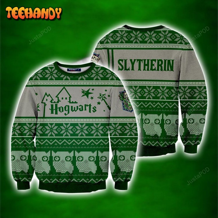 Slytherin Harry Potter Ugly Christmas Sweater, All Over Print Sweatshirt