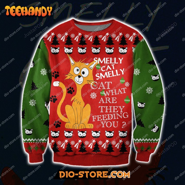 Smelly Cat Friends Movie Ugly Christmas Sweater