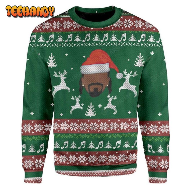 Snoop Ugly Christmas Sweater, All Over Print Sweatshirt