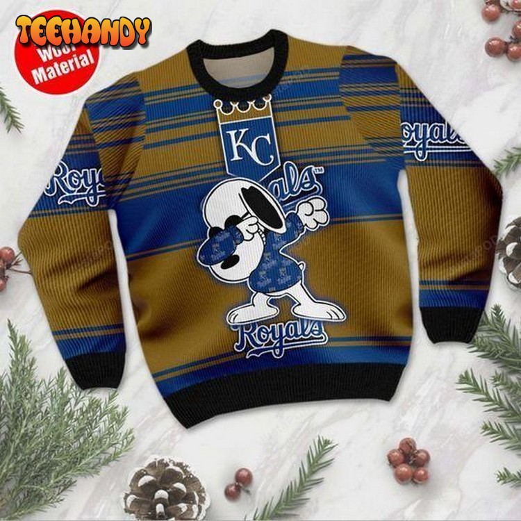 Snoopy Kansas City Royals Ugly Christmas Sweater