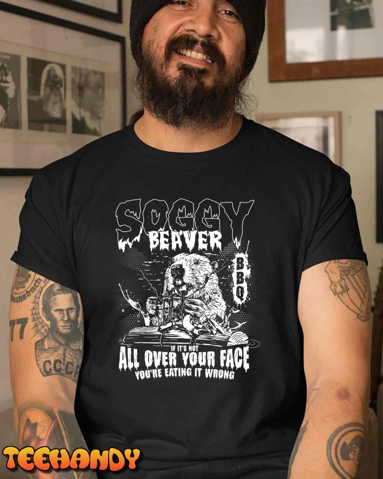 Soggy Beaver Bbq If It’s Not All Over Your Face Long Sleeve Unisex T-Shirt