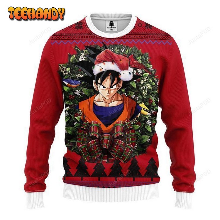 Son Goku Dragon Ball Noel Mc Ugly Christmas Sweater, Ugly Sweater