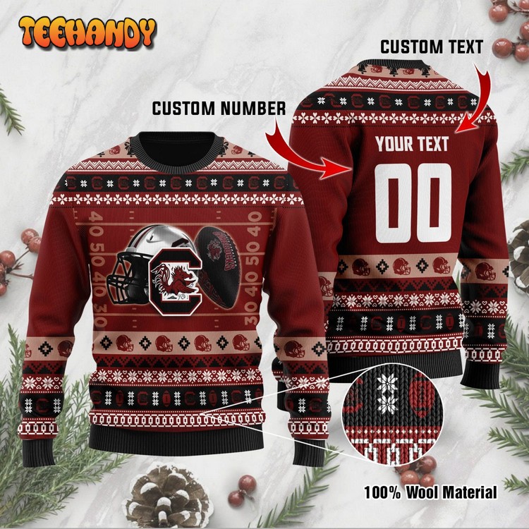 South Carolina Gamecocks Custom Name & Number Ugly Sweater