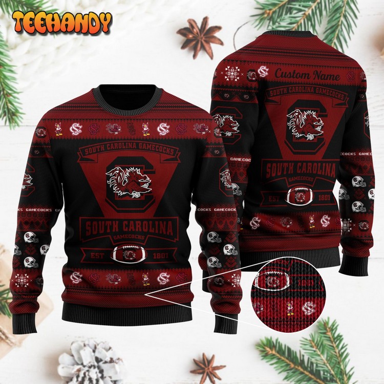 South Carolina Gamecocks Football Team Logo Ugly Sweater