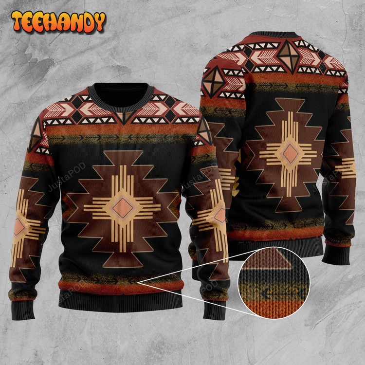 Southwest Brown Symbol Ugly Christmas Sweater