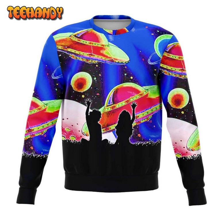 Space Gazer Ugly Christmas Sweater, All Over Print Sweatshirt