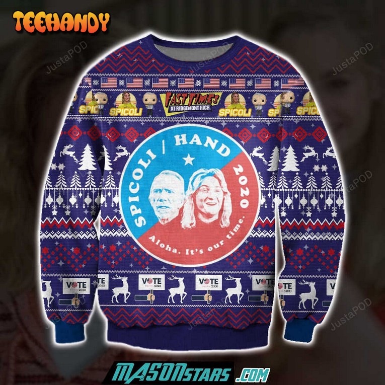 Spicoli 2020 Aloha Its Our Time 3d Print Ugly Sweater, Ugly Sweater