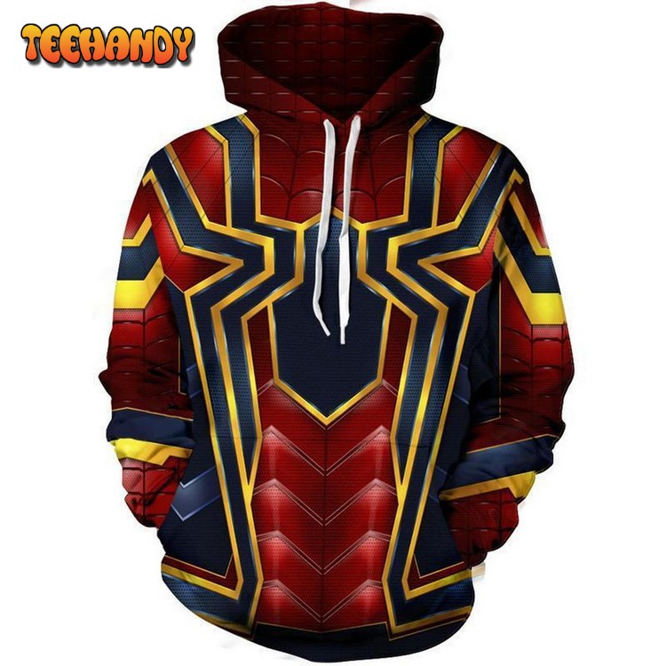 Spider Man The Avengers 3D Printed Hoodie Zipper Hoodie