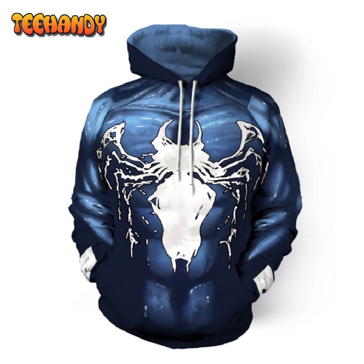 Spider Man Venom 3D Printed Hoodie Zipper Hoodie