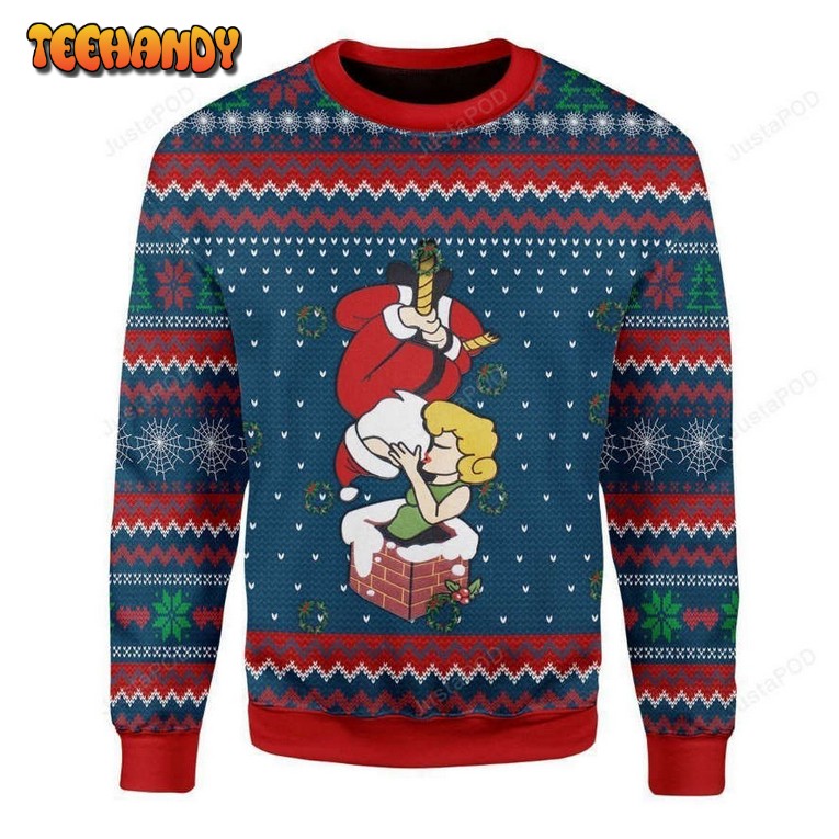 Spider Santa Claus Ugly Christmas Sweater, All Over Print Sweatshirt