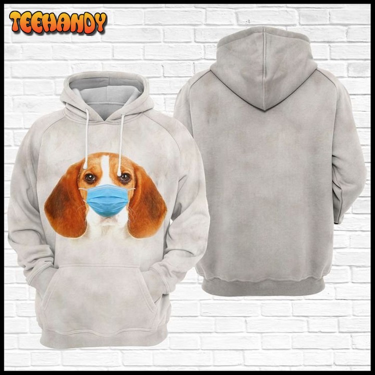 Strong Beagle 3D Printed Hoodie Zipper Hoodie