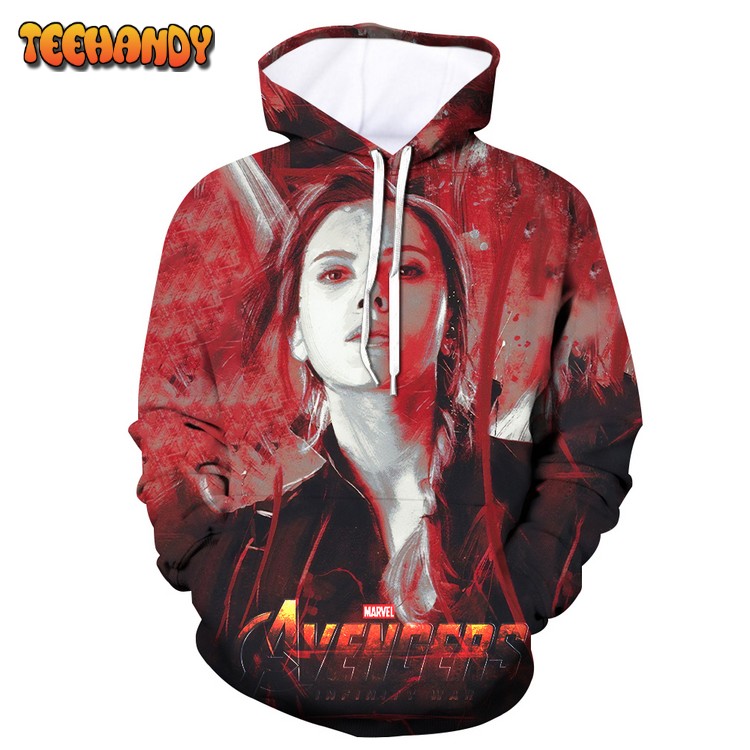 Superhero Black Widow Avengers Endgame 3D Printed Hoodie