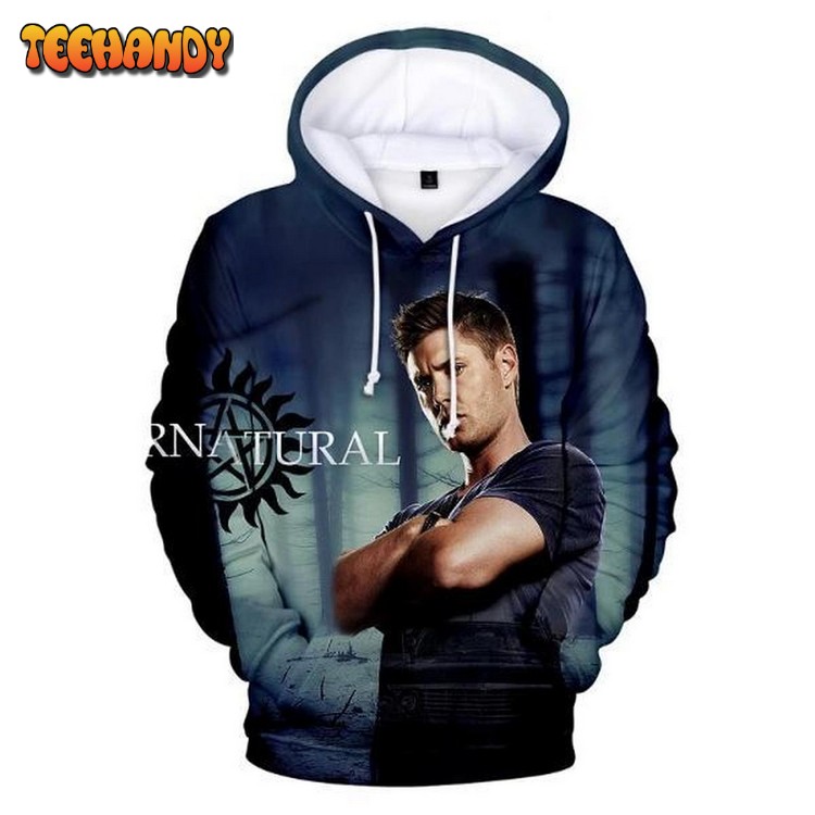 Supernatural 3D Printed Hoodie Zipper Hoodie