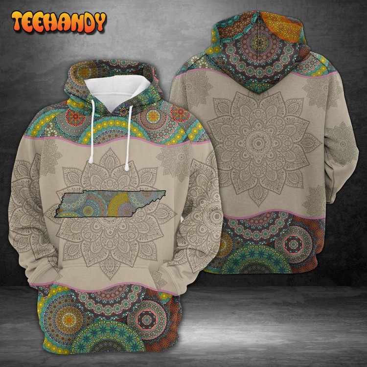 Tennessee Mandala 3D Printed Hoodie Zipper Hoodie