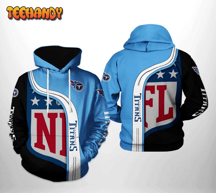 Tennessee Titans NFL Team 3D Printed Hoodie Zipper Hoodie