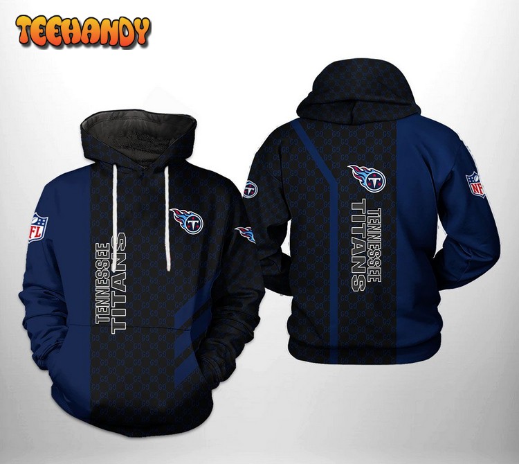 Tennessee Titans NFL Team Pattern Mix 3D Printed Hoodie