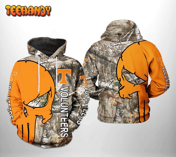 Tennessee Volunteers NCAA Camo Veteran Hunting 3D Printed Hoodie