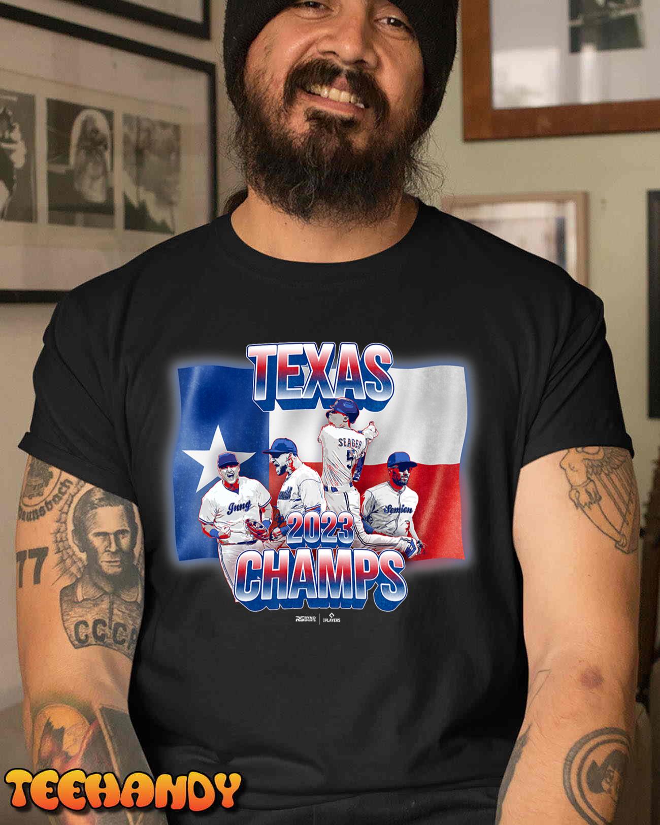 Texas Baseball 2023 World Champions MLB Players, Inc. T-Shirt Sweatshirt