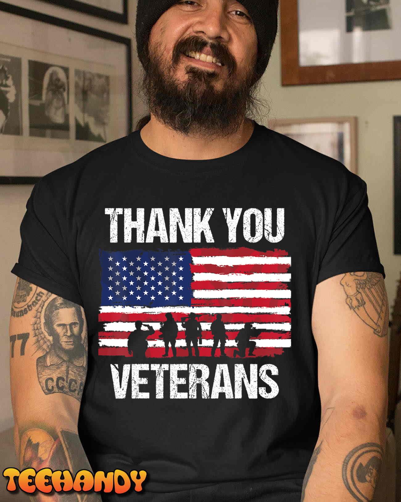 Thank You! Veterans Day & Memorial Day Partiotic Military T-Shirt