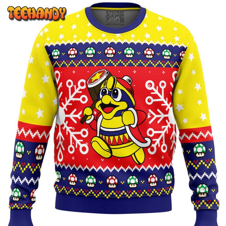 The King Super Mario Bros. Ugly Christmas Sweater