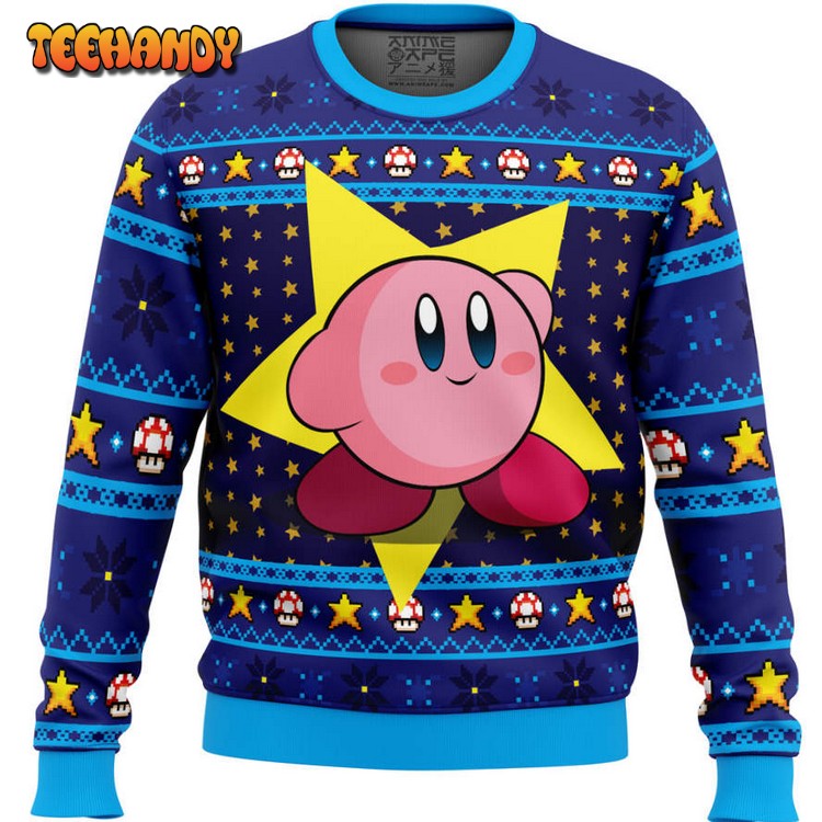 The Pink Hero Kirby’s Dream Land Ugly Christmas Sweater