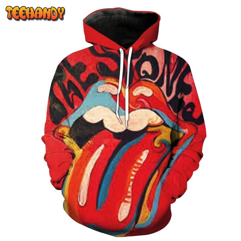 The Rolling Stones 3D Printed Hoodie Zipper Hoodie