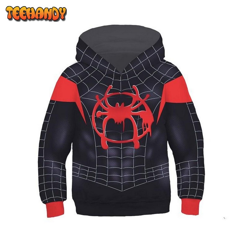 The Spider-verse Miles Morales 3D Printed Hoodie Zipper Hoodie