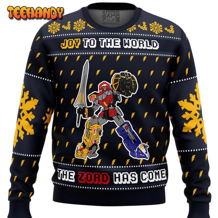 The Zord Has Come Power Rangers Ugly Christmas Sweater