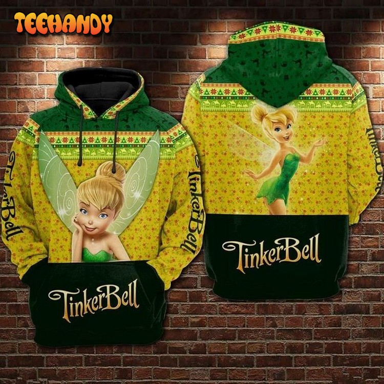 Tinker Bell 3D Printed Hoodie Zipper Hoodie