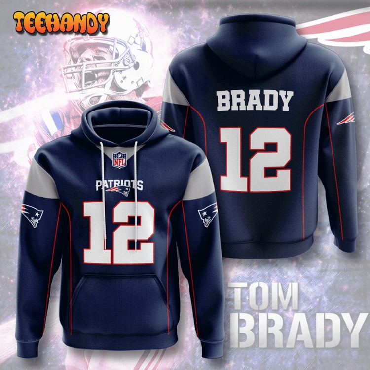 Tom Brady New England Patriots 3D Printed Hoodie Zipper Hoodie