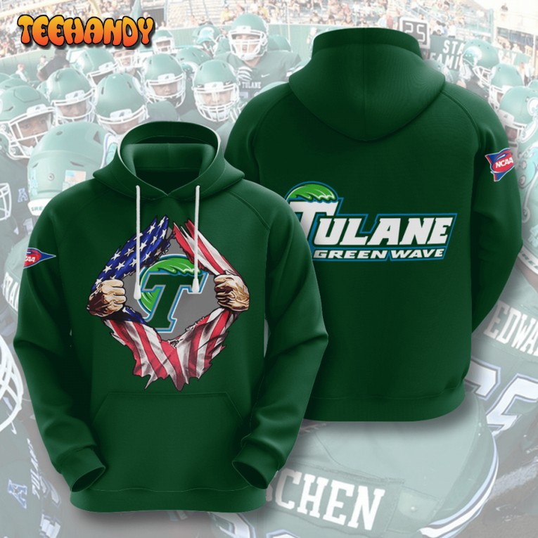 Tulane Green Wave American Football 3D Printed Hoodie