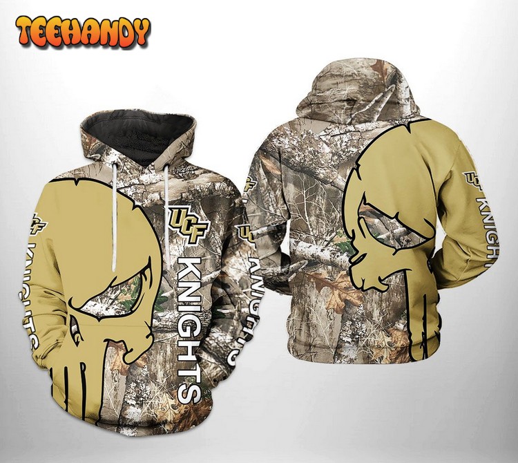 UCF Knights NCAA Camo Veteran Hunting 3D Printed Hoodie