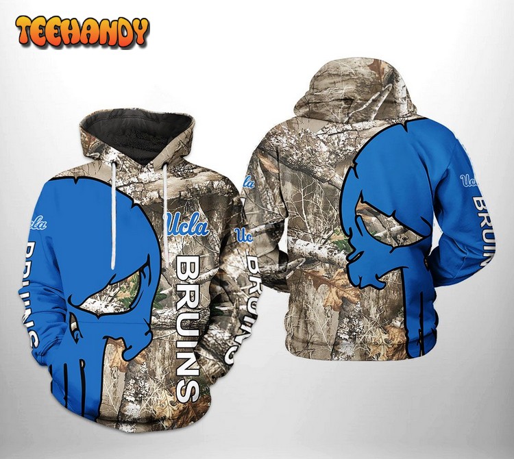 Ucla Bruins NCAA Camo Veteran Hunting 3D Printed Hoodie