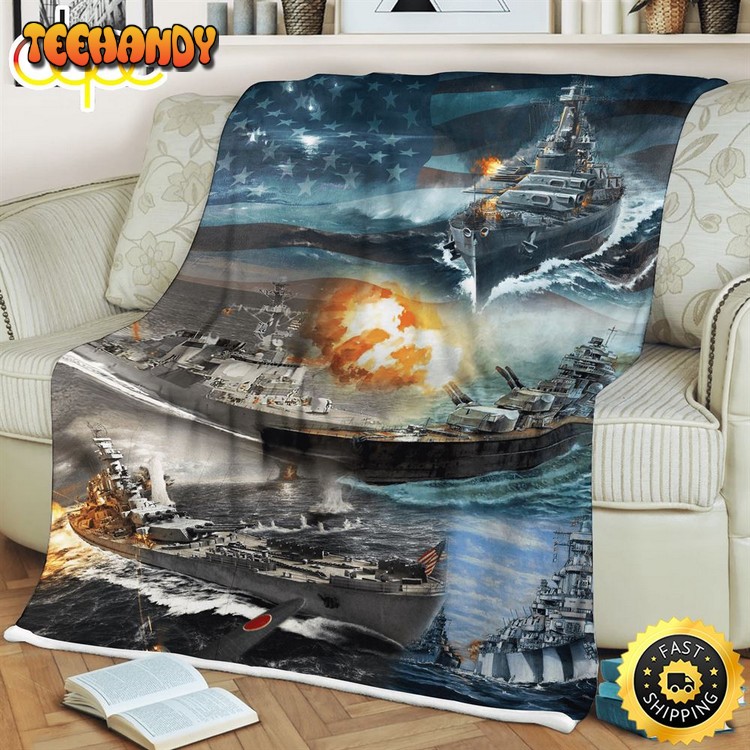 United States Army War Fleece Throw Blanket