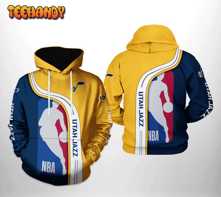 Utah Jazz NBA Team 3D Printed Hoodie Zipper Hoodie